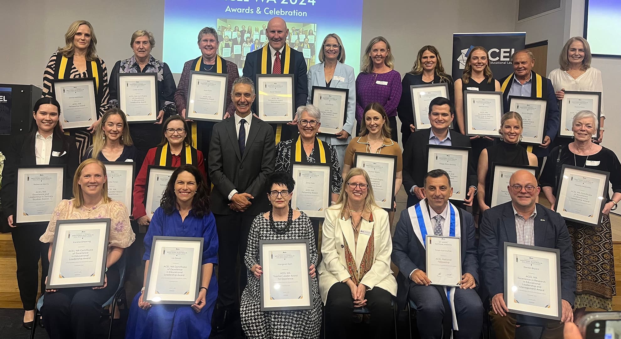 Winners at the Australian Council for Educational Leaders (ACEL) Awards.