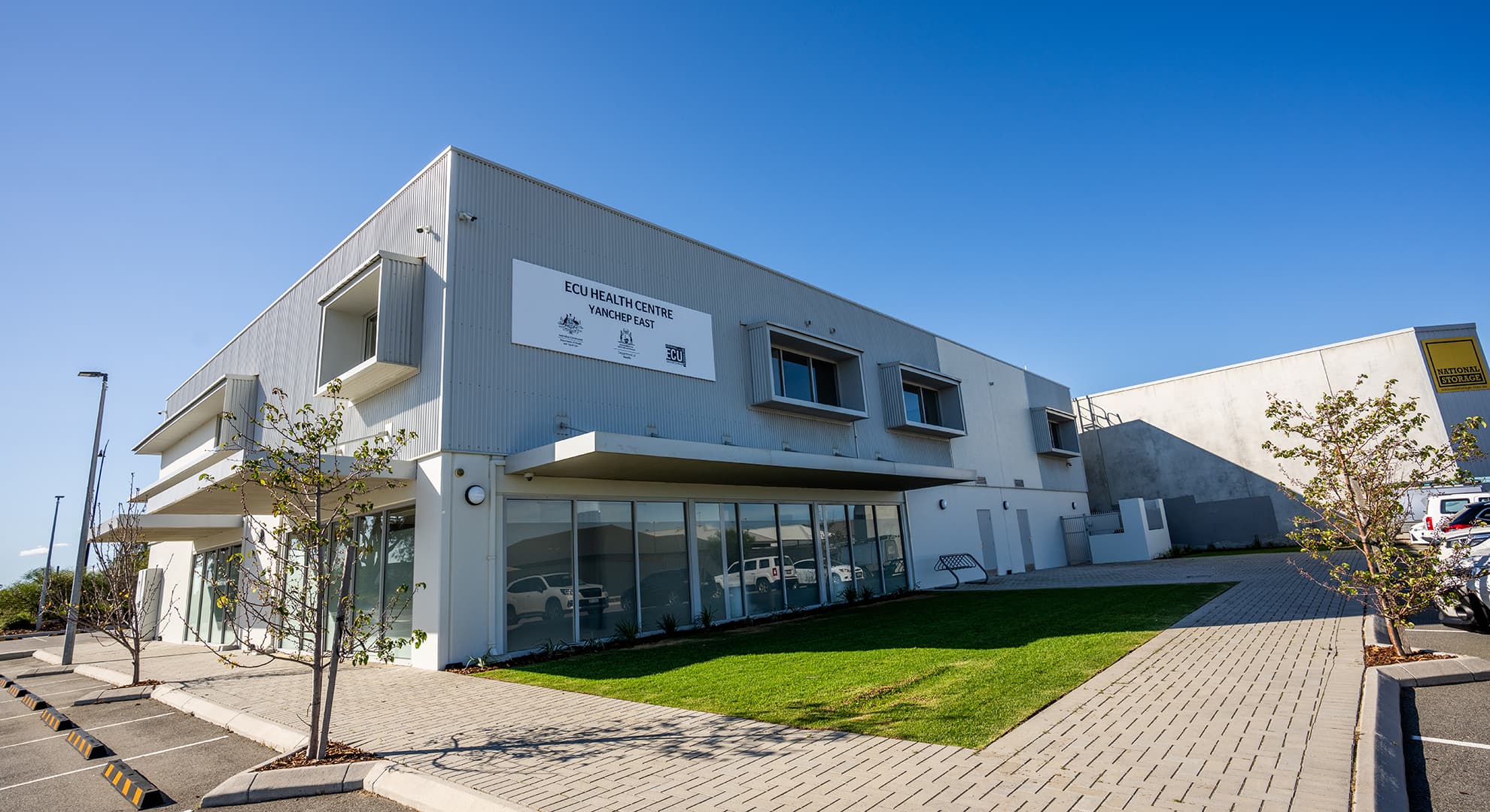 Outside facade of ECU Yanchep Health Centre East