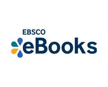 The EBSCO eBooks logo; text and four coloured graphic petals.