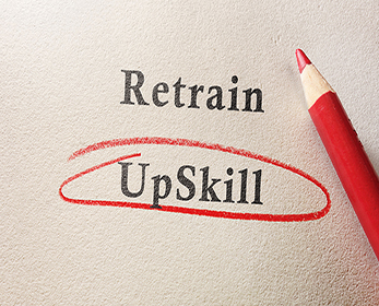 image saying retrain or upskill