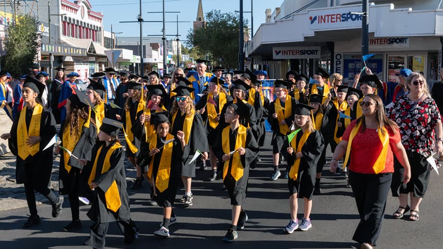 Children's University street parade.